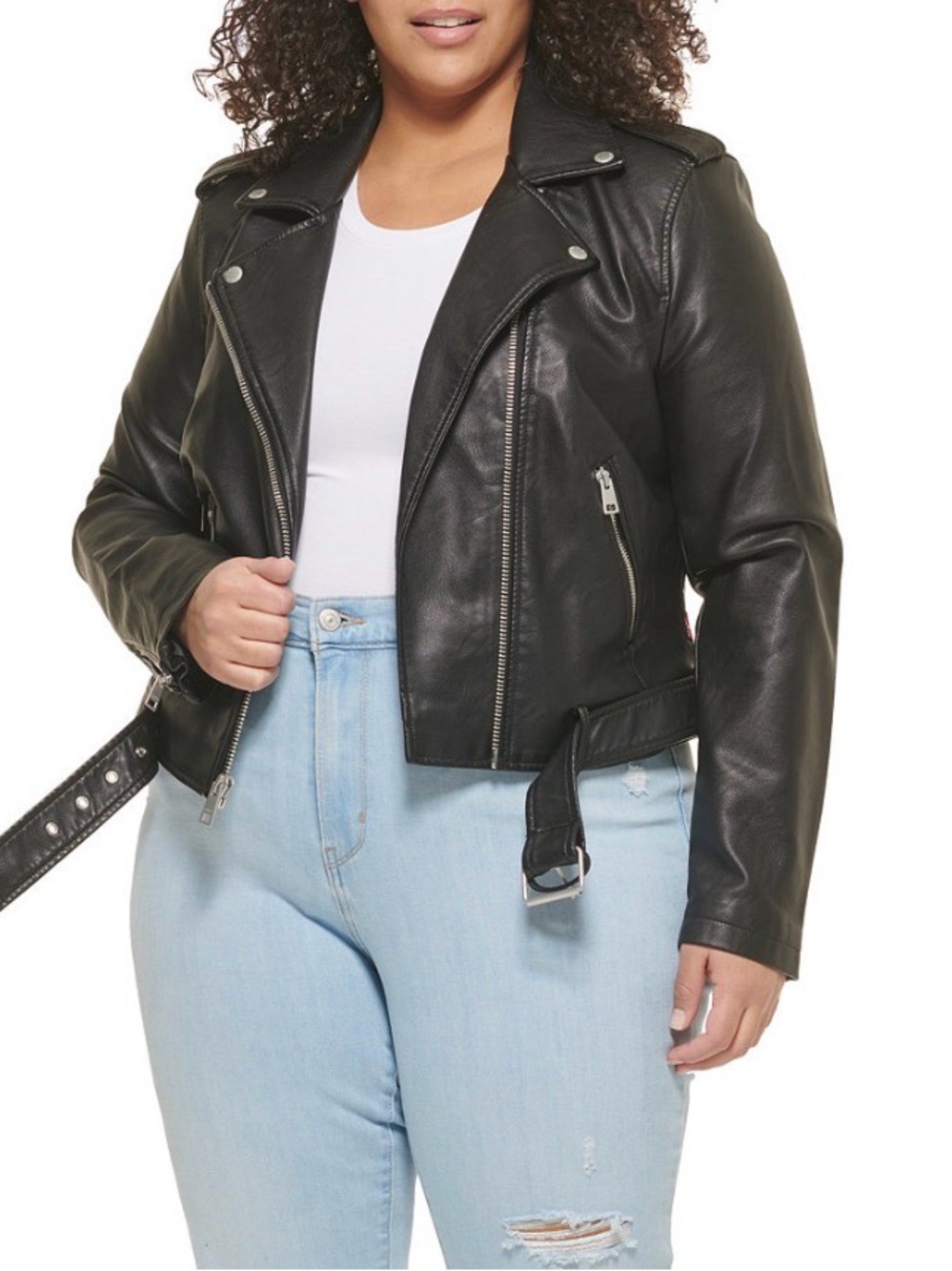 Levi's Black Leather Moto Jacket